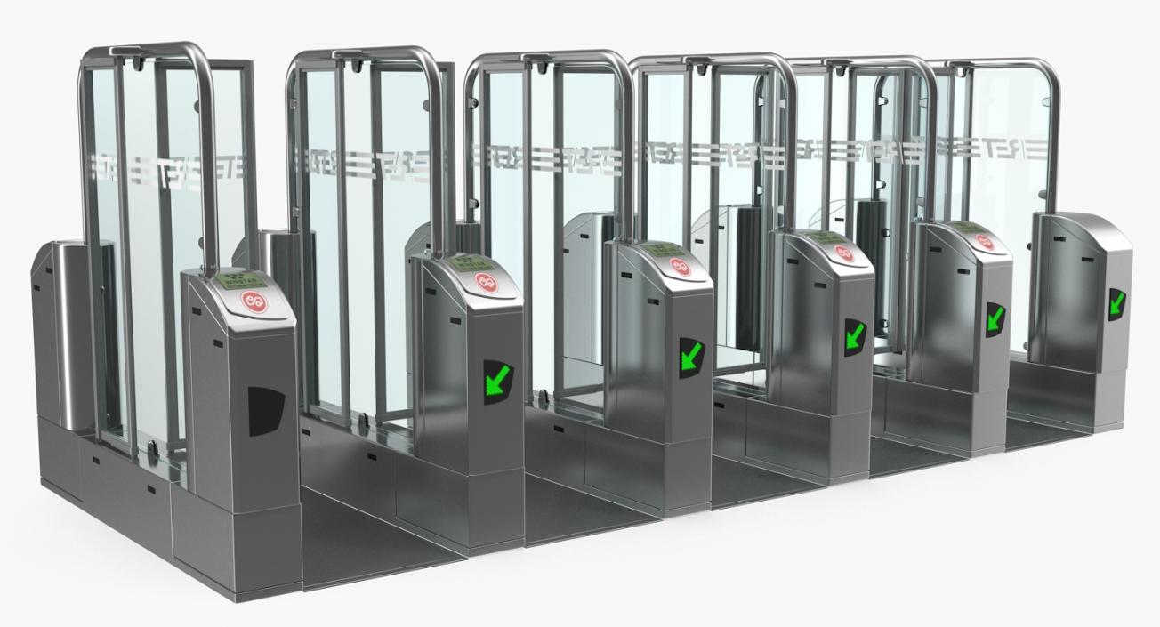 Subway Turnstile Complex 3D model