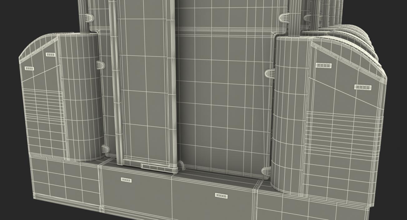 Subway Turnstile Complex 3D model