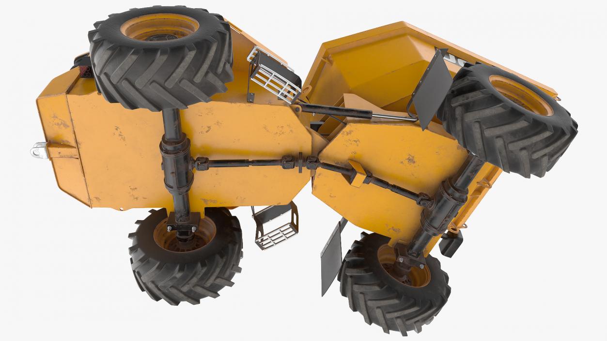 3D JCB 6T-1 Site Dumper Dirty Rigged model