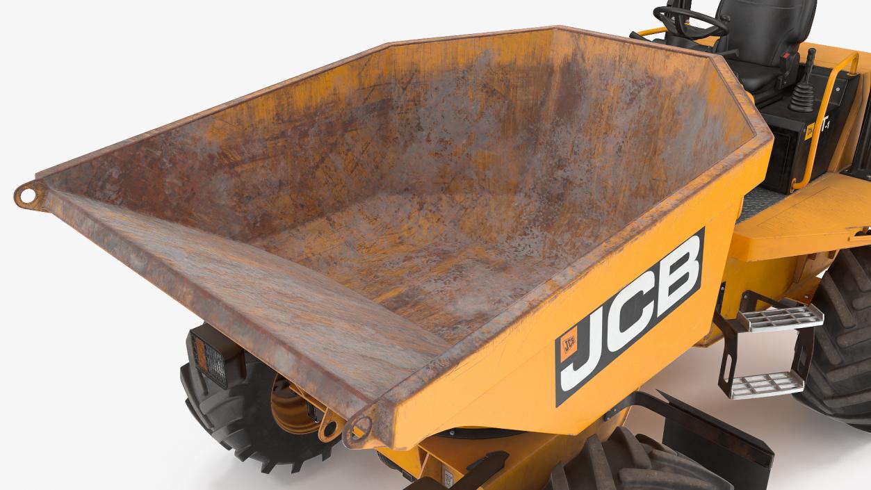 3D JCB 6T-1 Site Dumper Dirty Rigged model