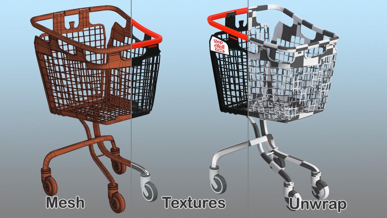 3D model Araven Shopping Cart LOOP 100L