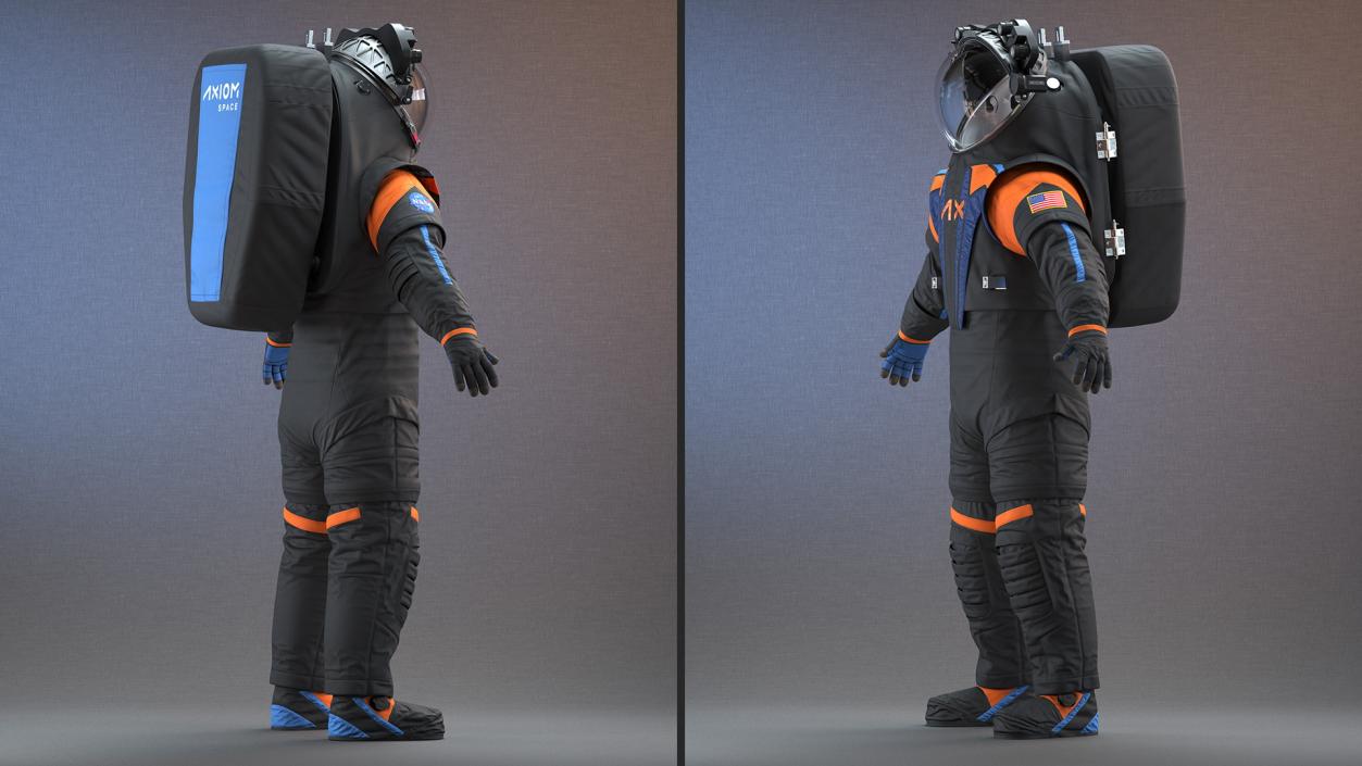 3D NASA Axiom Spacesuit Empty