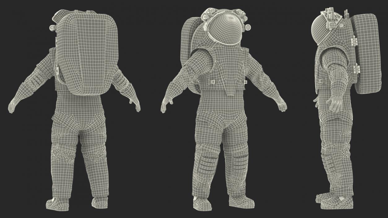 3D NASA Axiom Spacesuit Empty