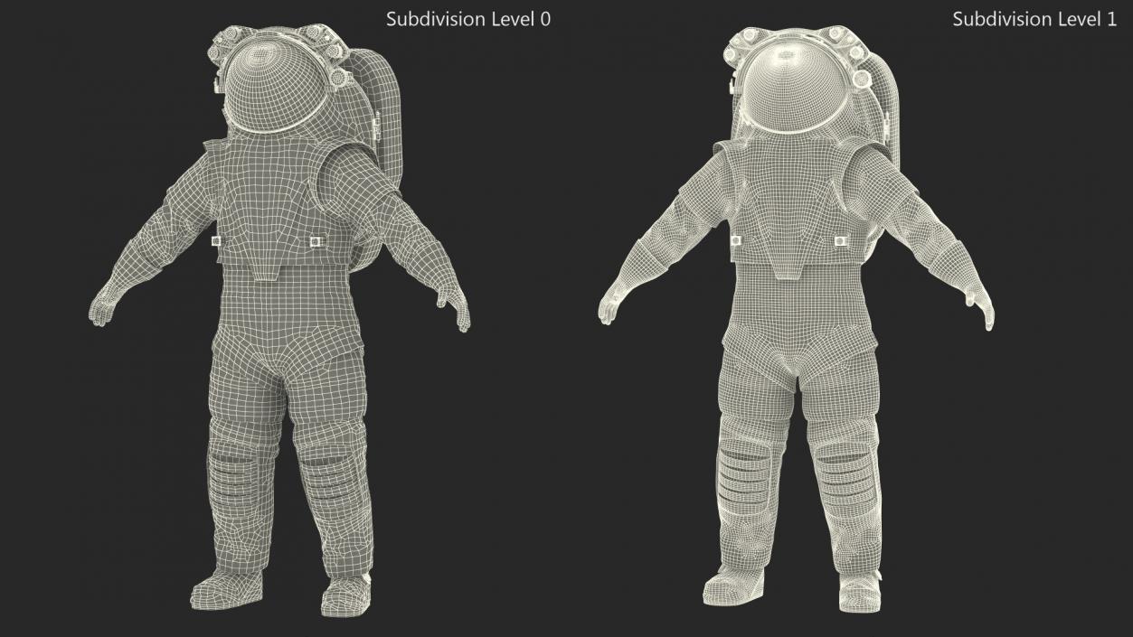 3D NASA Axiom Spacesuit Empty