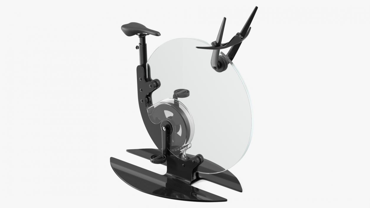 3D Ciclotte Exercise Bike Crystal Design Black model