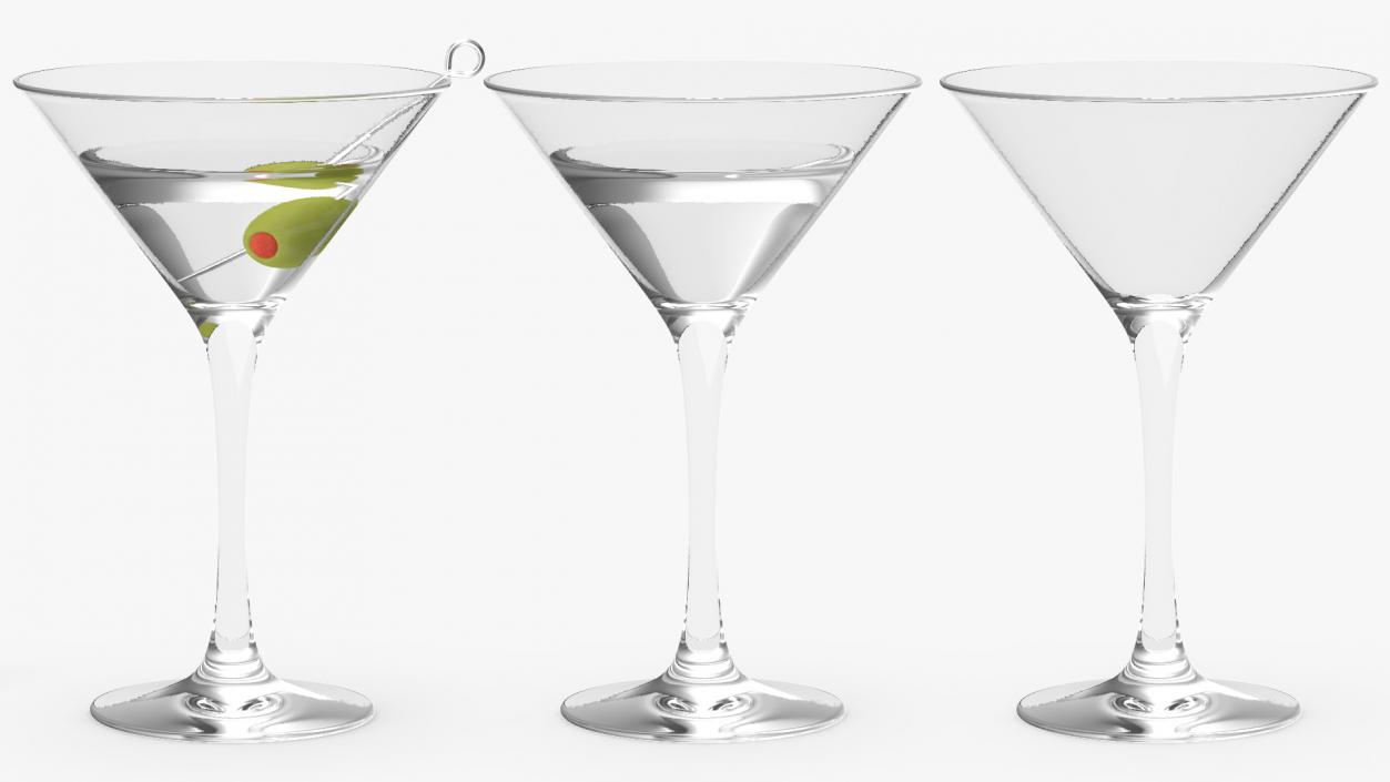 3D model Cocktail Glass of Martini