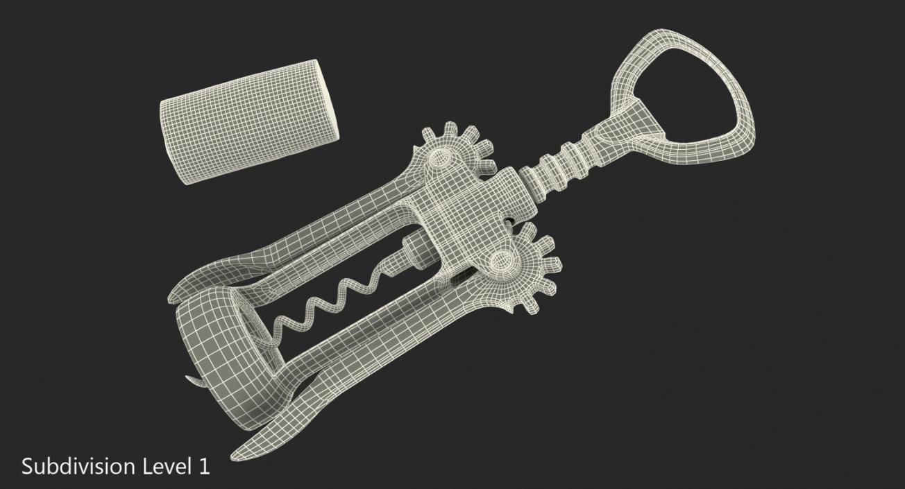 Wing Corkscrew with Cork 3D model