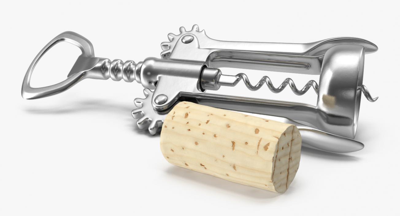 Wing Corkscrew with Cork 3D model