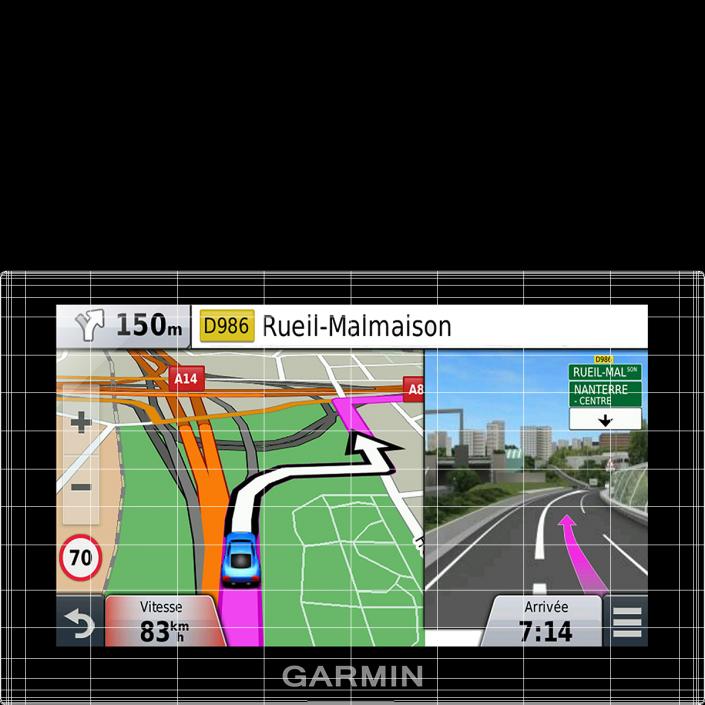 3D Vehicle GPS Garmin Nuvi 2589LMT