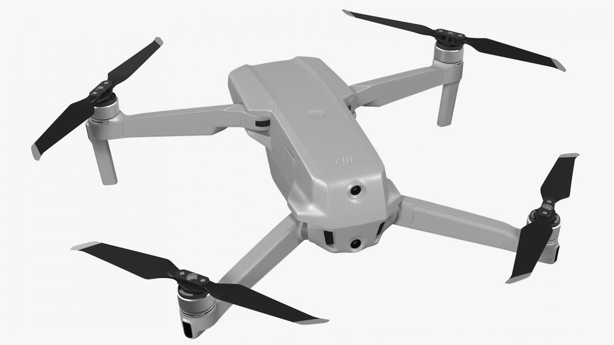 DJI Mavic Air2 Drone Quadcopter UAV with Camera Rigged 3D model