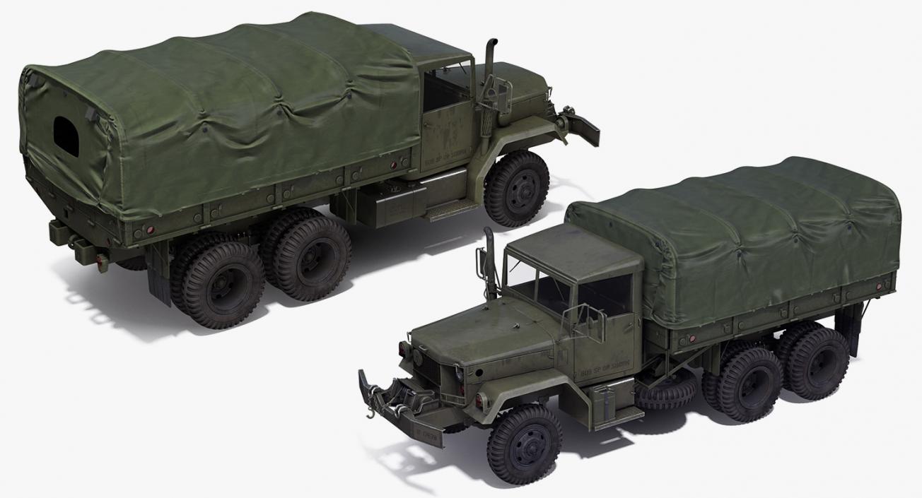 US Army WWII Rigged Trucks Collection 2 3D model