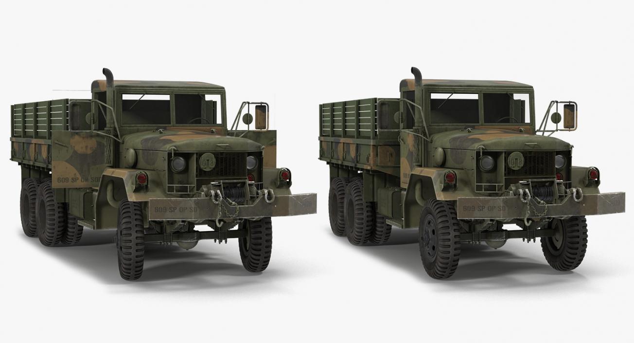 US Army WWII Rigged Trucks Collection 2 3D model