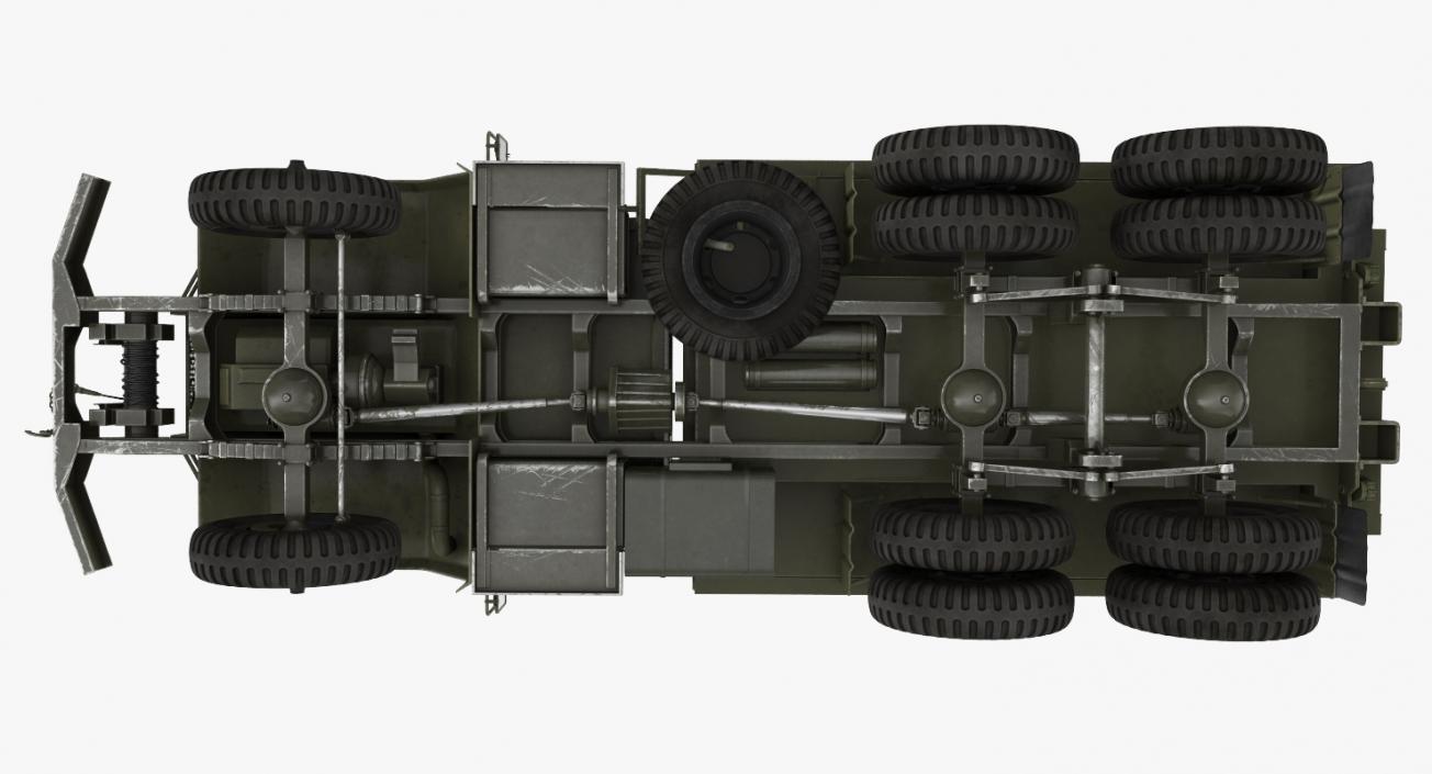 US Army WWII Rigged Trucks Collection 2 3D model