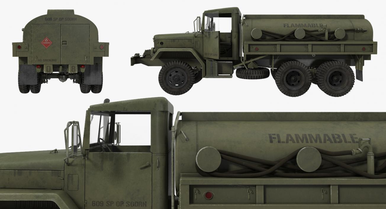 US Army WWII Rigged Trucks Collection 2 3D model