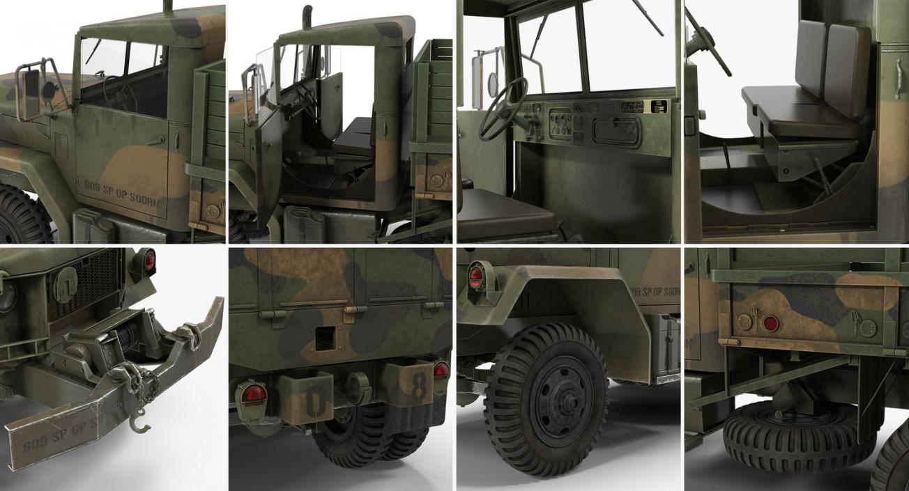 US Army WWII Rigged Trucks Collection 2 3D model