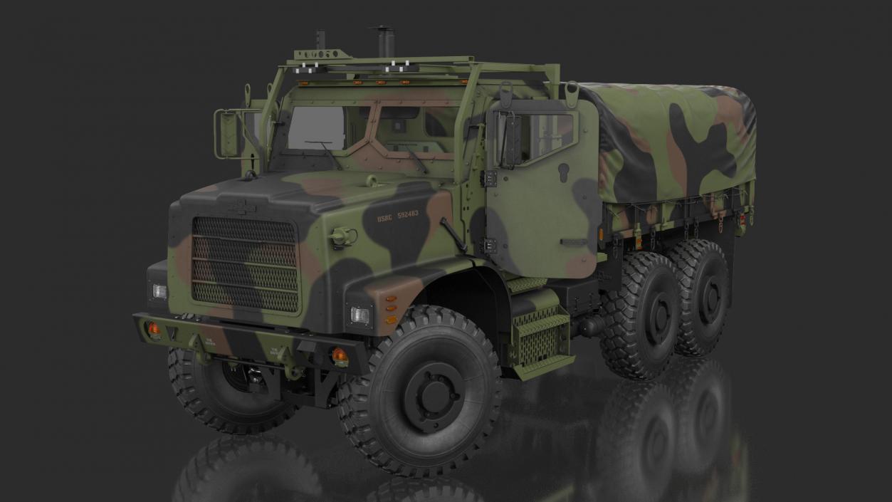 US Army WWII Rigged Trucks Collection 2 3D model