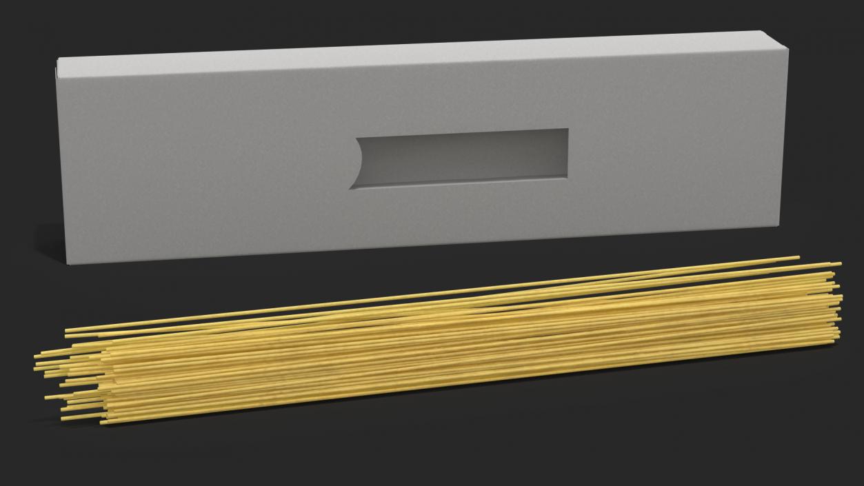 3D Spaghetti Pasta Box Template model