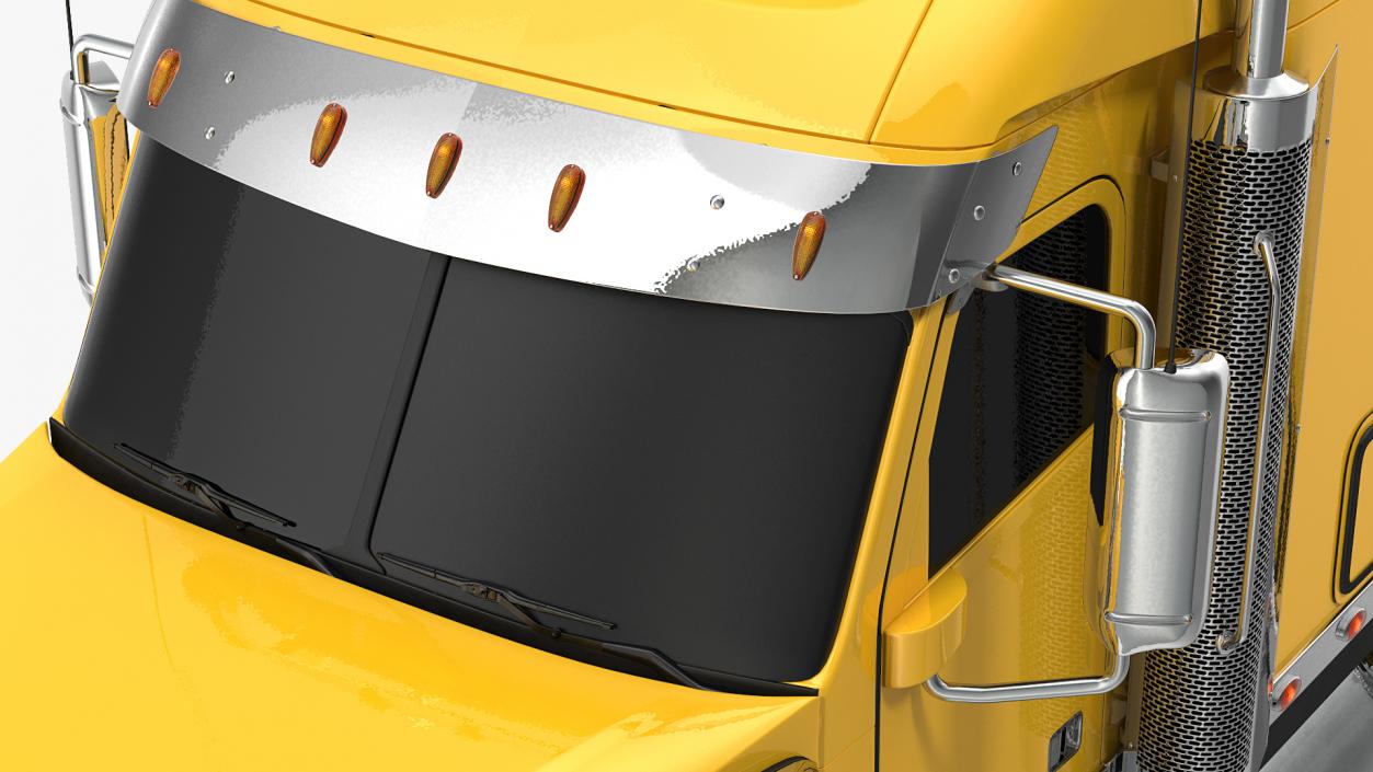 3D model Freightliner 122SD Truck Simple Interior