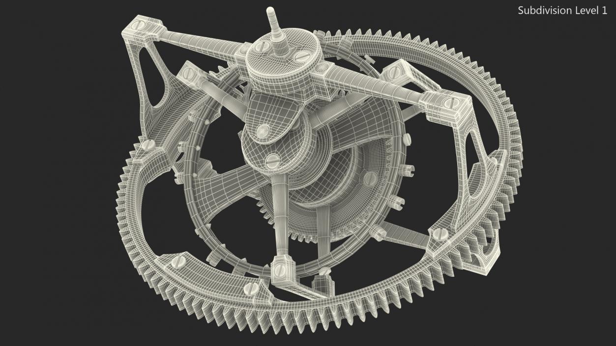 3D model Tourbillon Mechanism