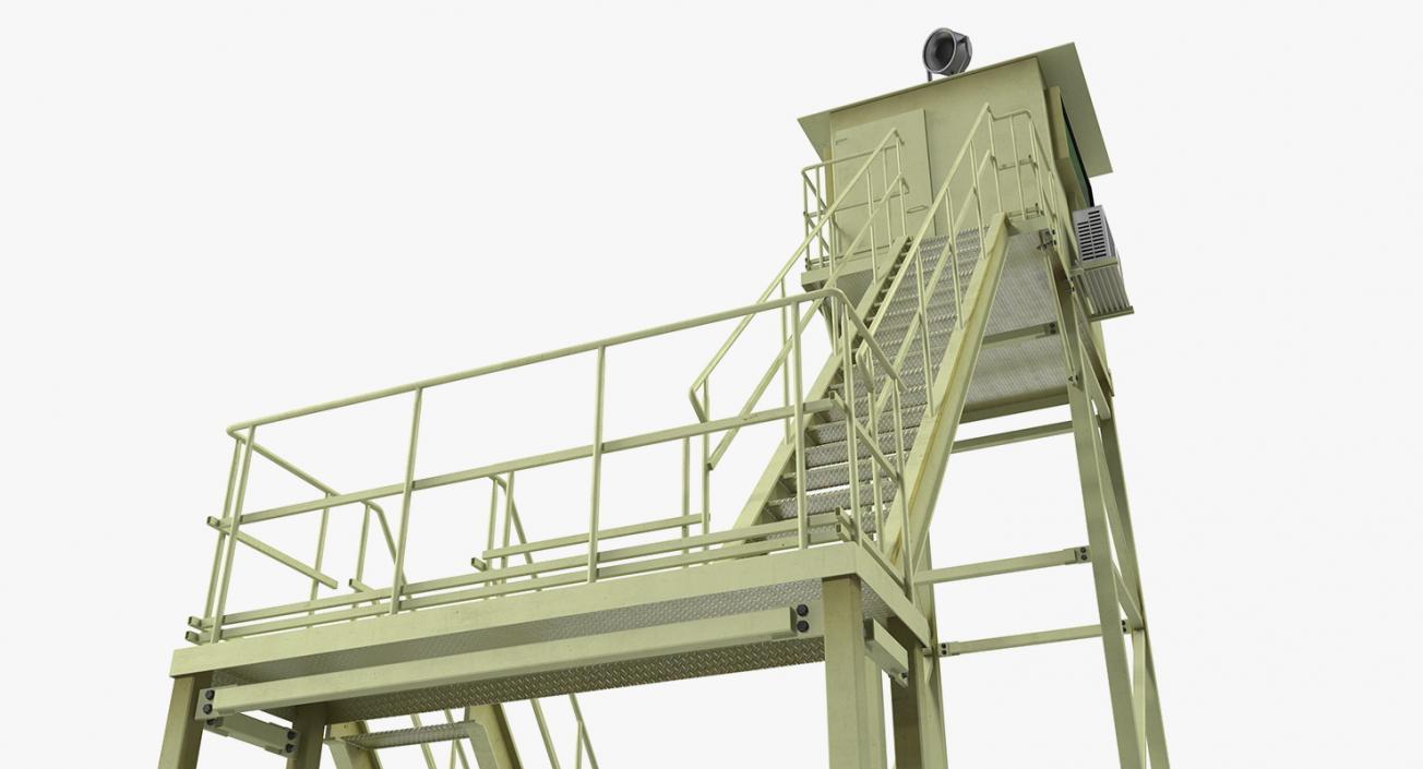 3D Military Observation Tower