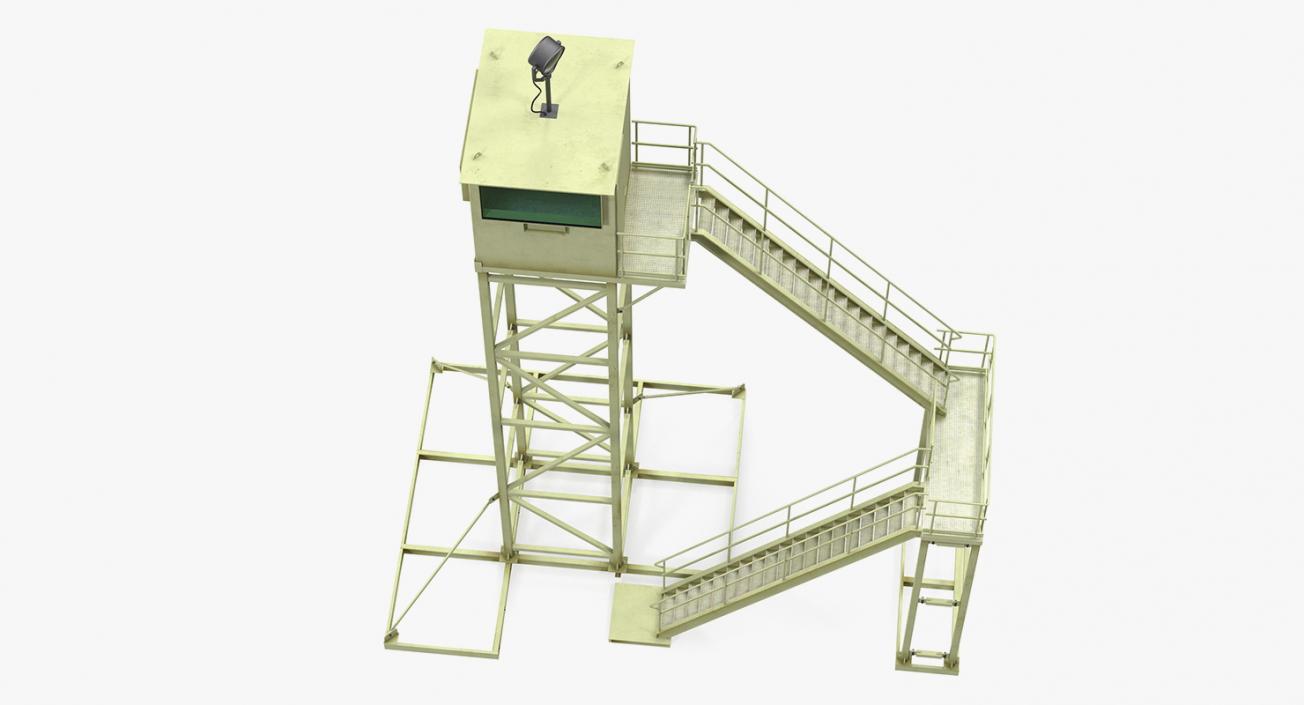 3D Military Observation Tower