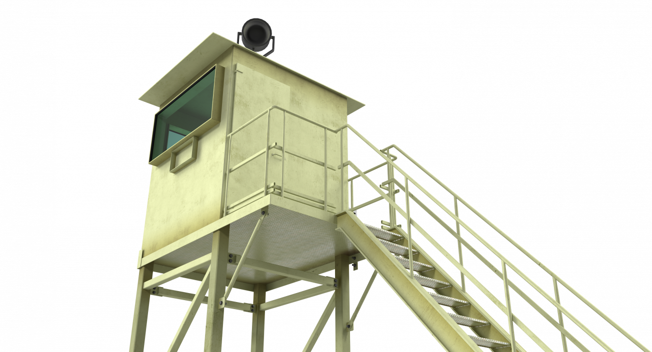 3D Military Observation Tower