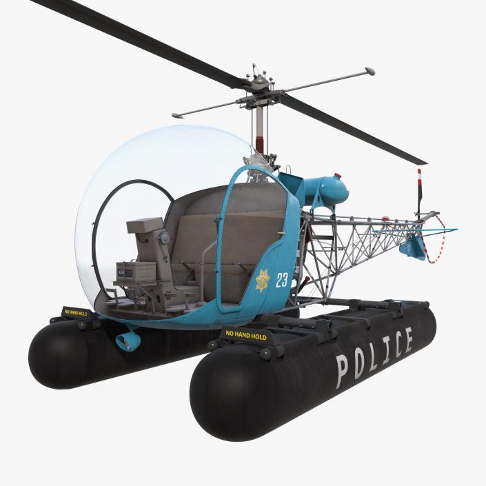 Police Helicopters Collection 3D model