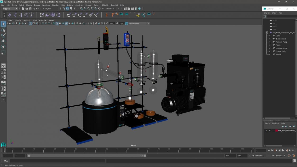 3D Full Bore Distillation Kit