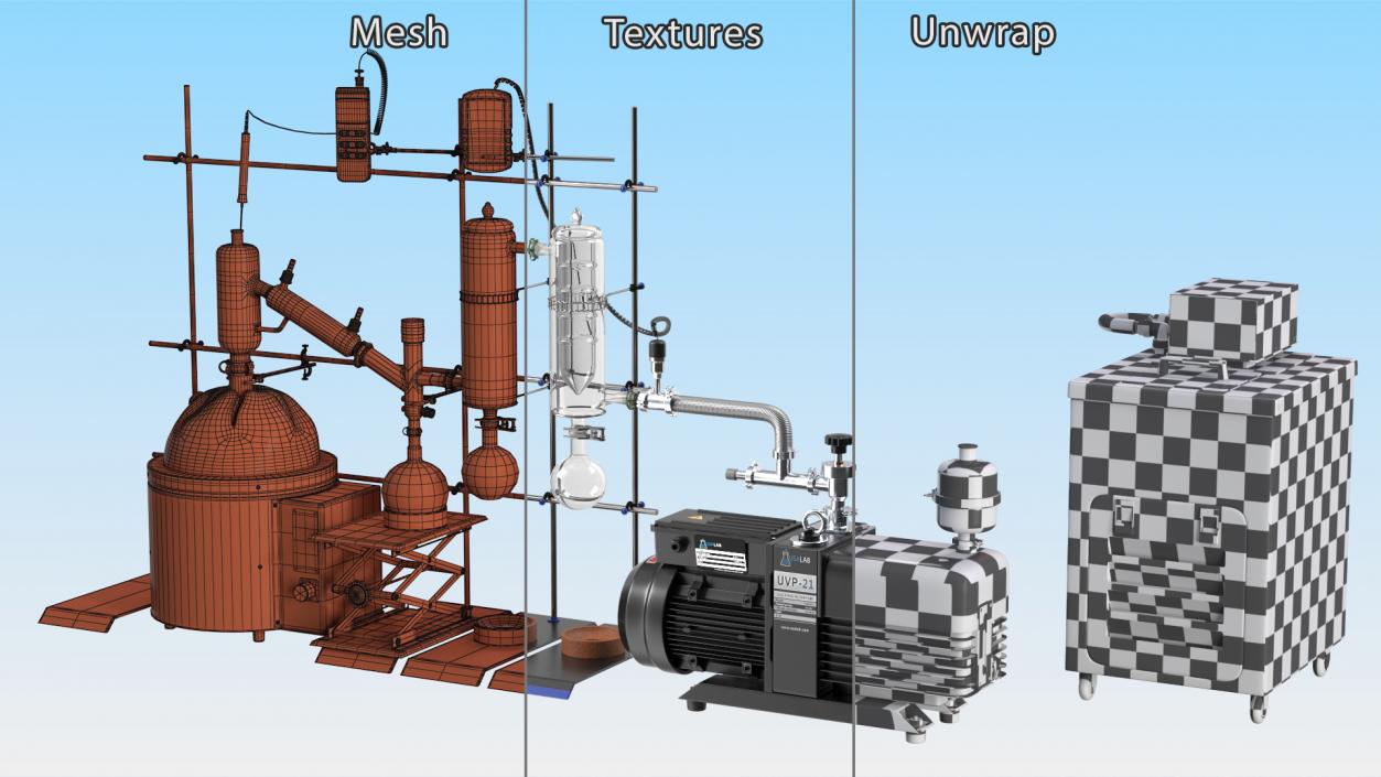 3D Full Bore Distillation Kit