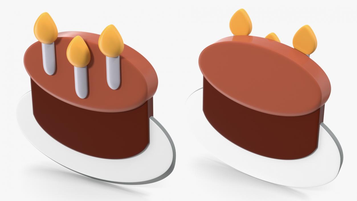 Birthday Cake Emoji 3D model