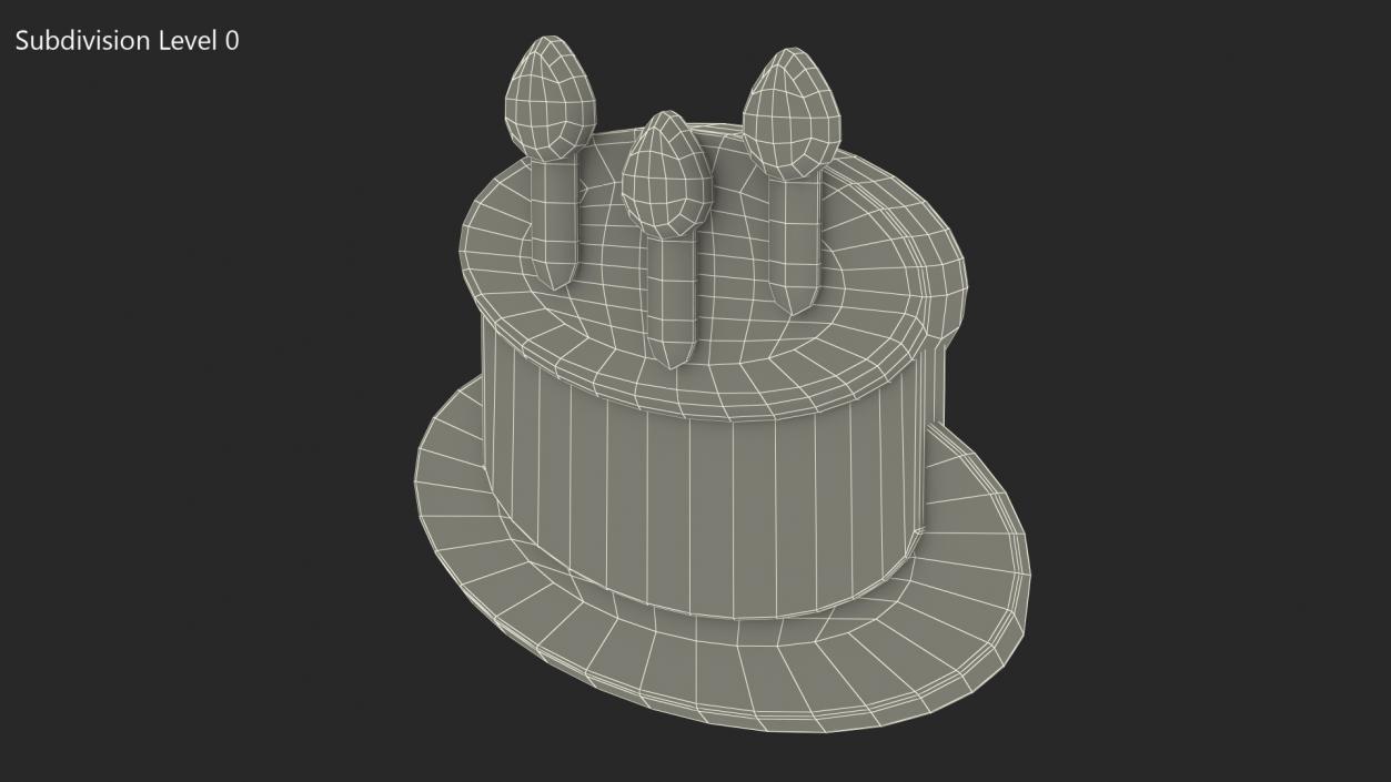 Birthday Cake Emoji 3D model