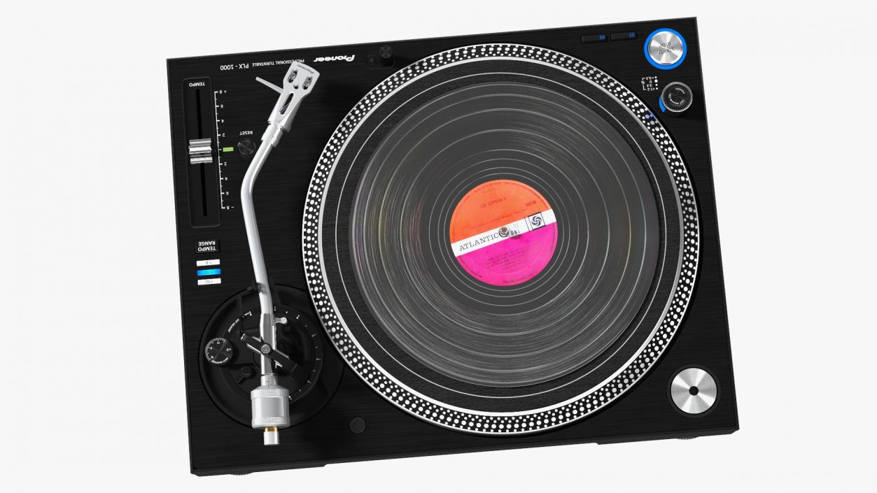 3D model DJ Turntable Pioneer PLX 1000 With Vinyl