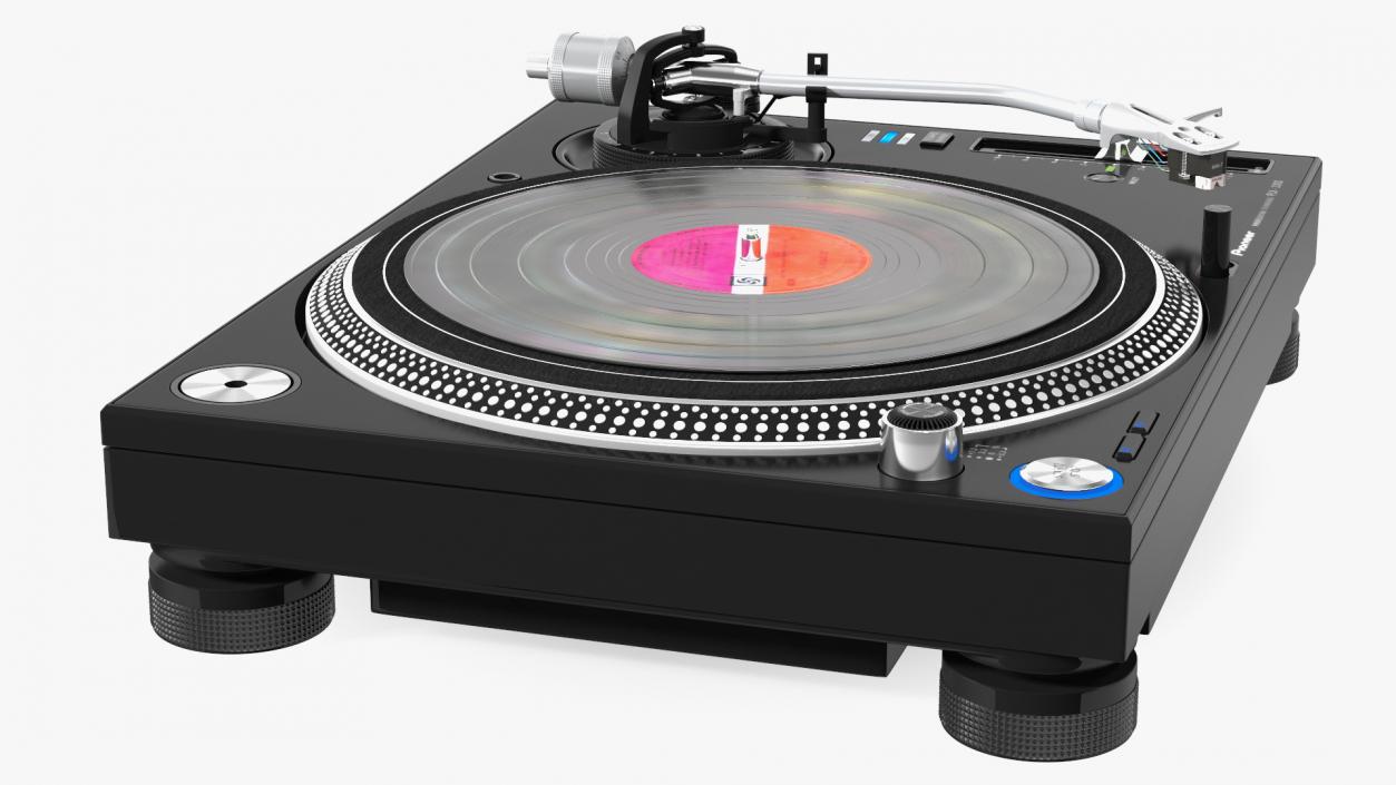 3D model DJ Turntable Pioneer PLX 1000 With Vinyl