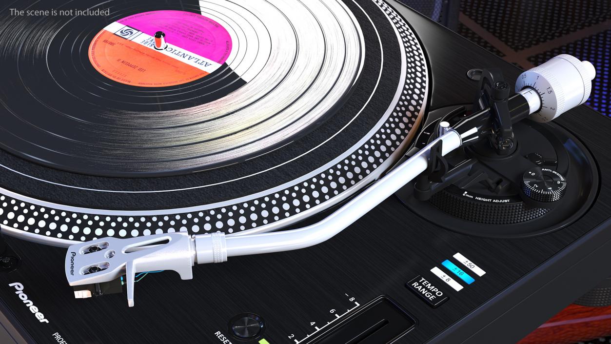 3D model DJ Turntable Pioneer PLX 1000 With Vinyl