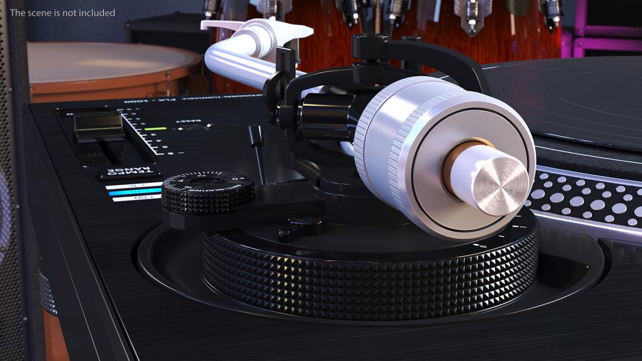 3D model DJ Turntable Pioneer PLX 1000 With Vinyl