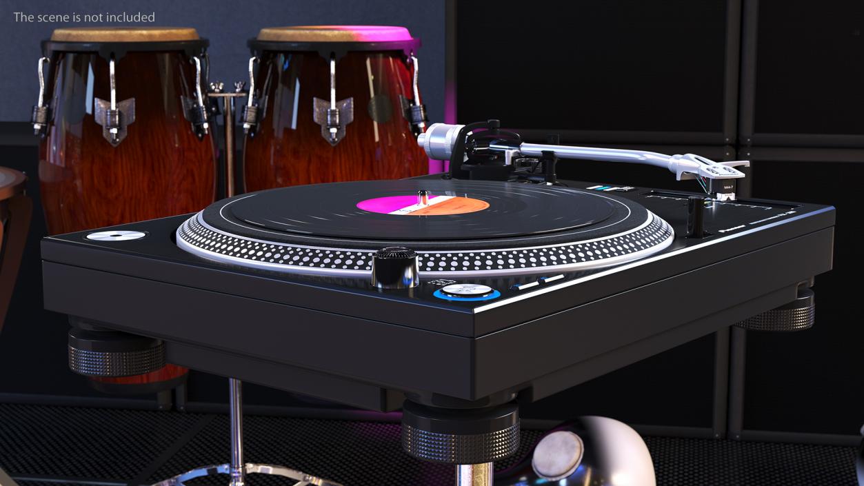 3D model DJ Turntable Pioneer PLX 1000 With Vinyl