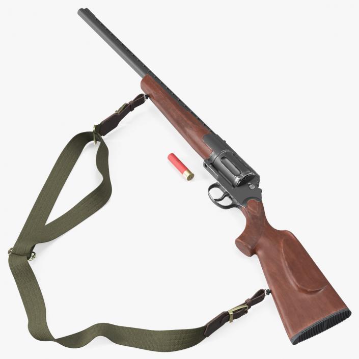 3D model Revolving Hunting Shotgun MC255 Wood Old