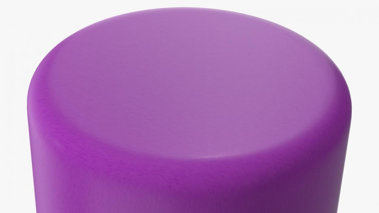 3D Lit Dome Top Pillar Candle Purple model