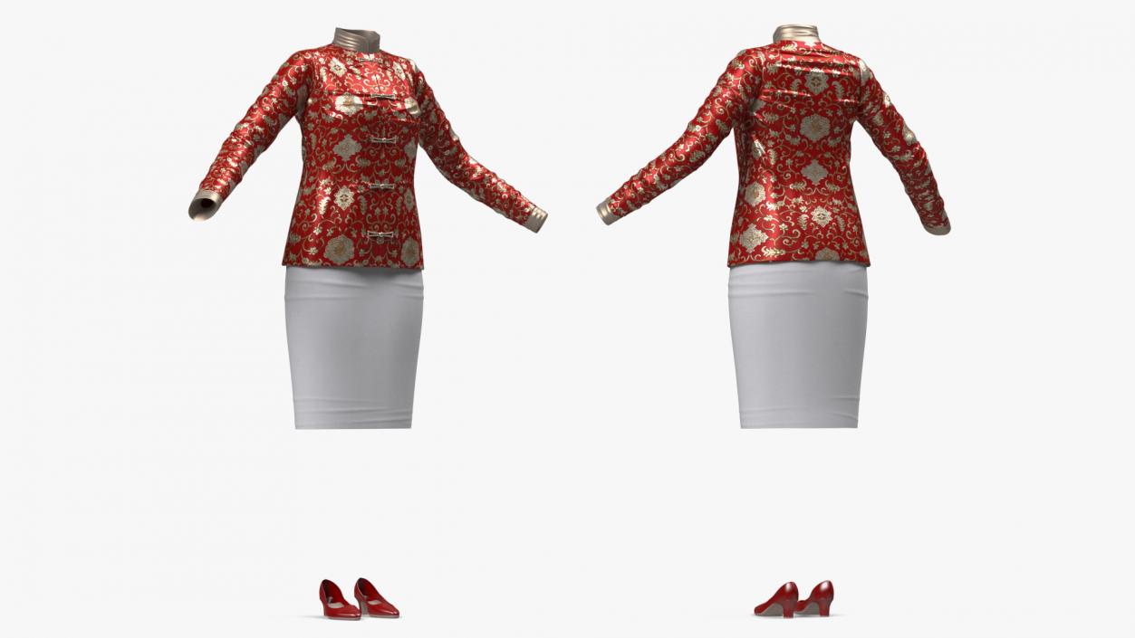 Traditional Chinese Clothes for Women 3D