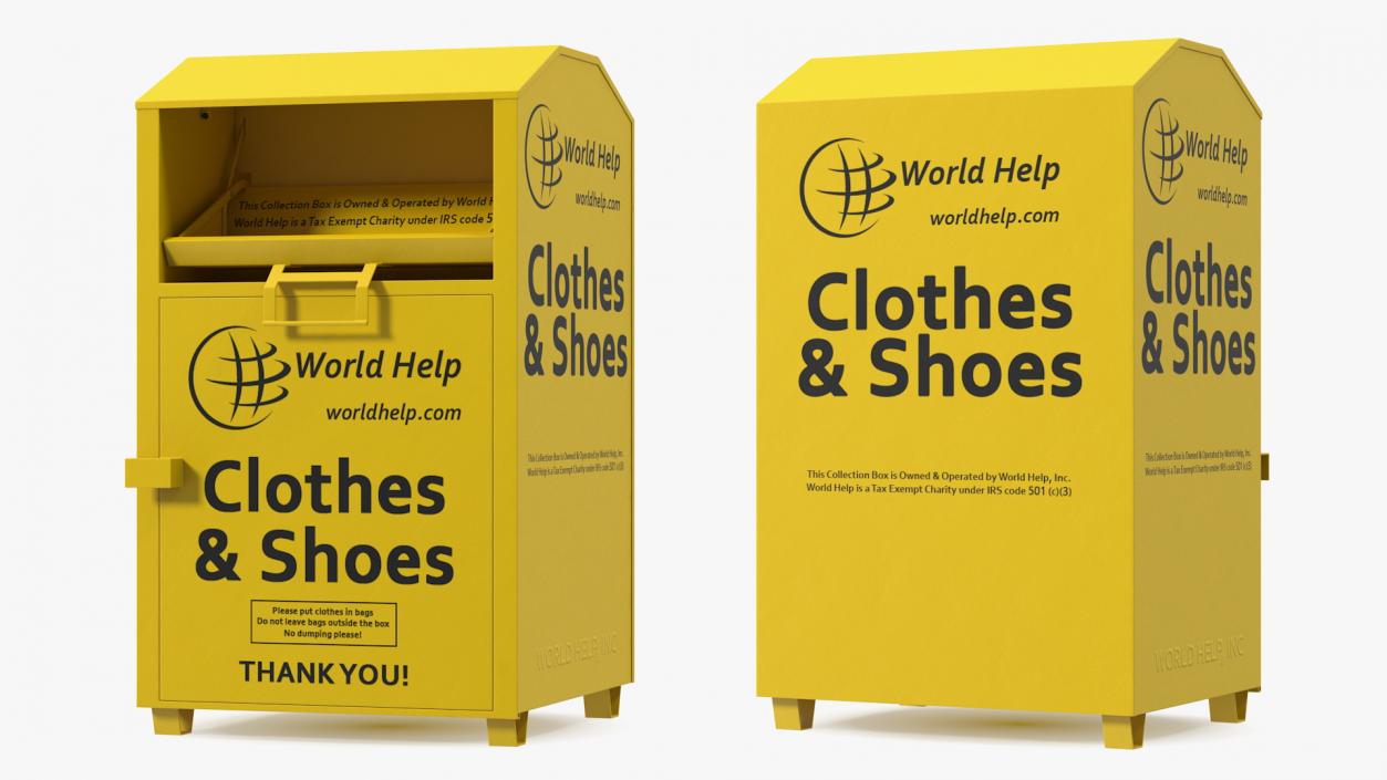 3D Clothes and Shoes Drop Box