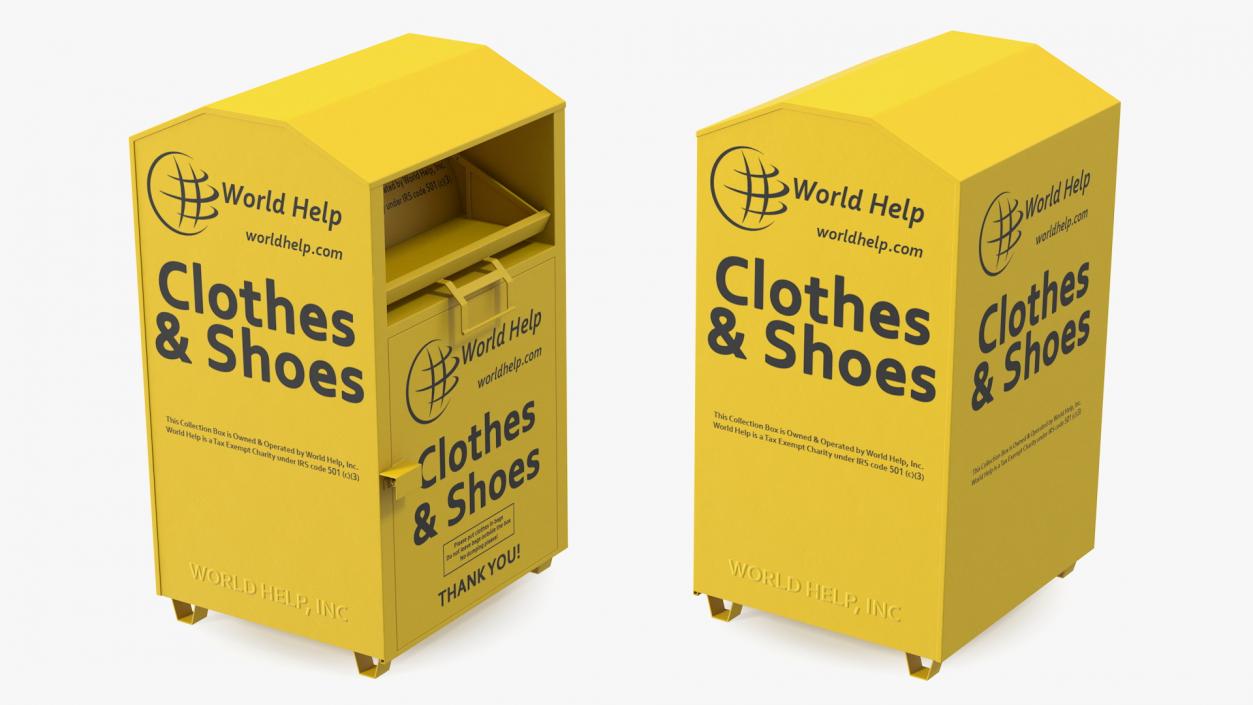 3D Clothes and Shoes Drop Box