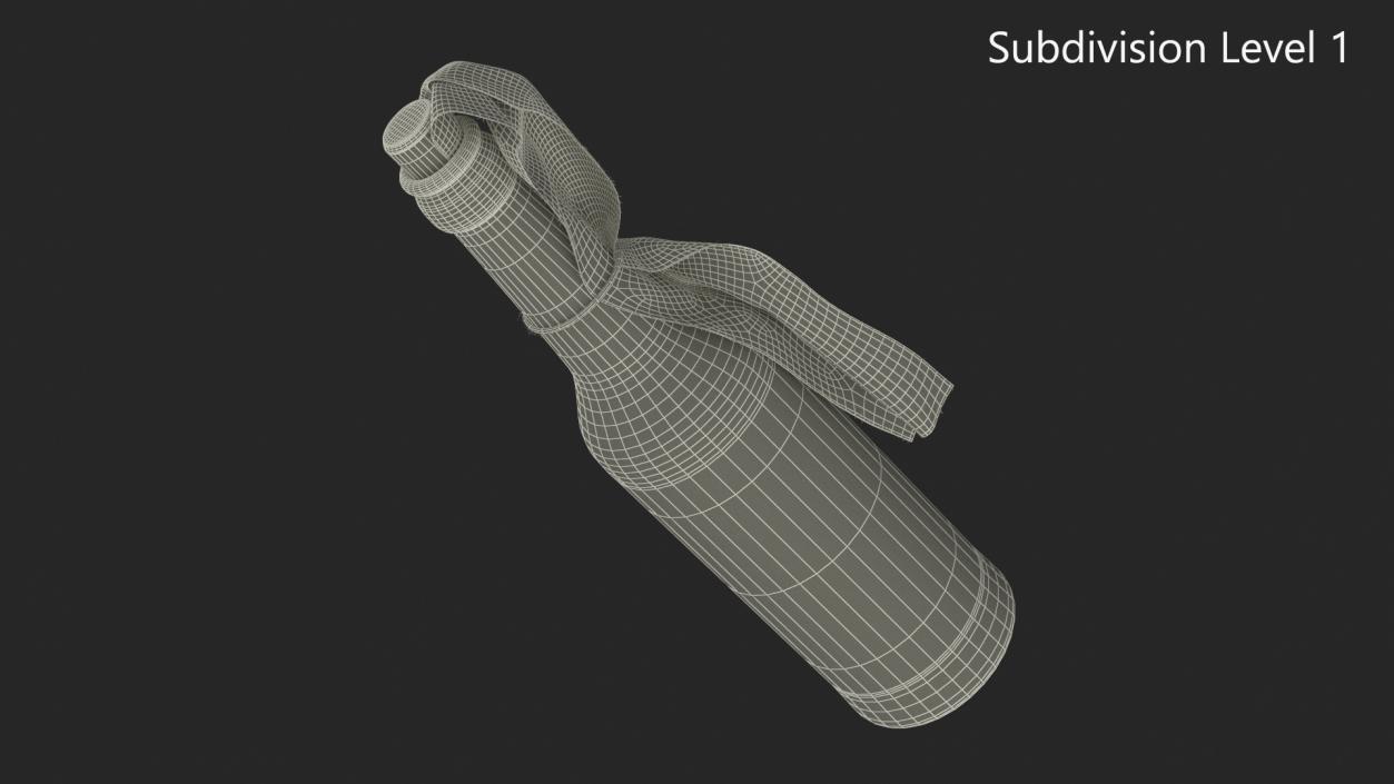 3D model Bottle Bomb Fur