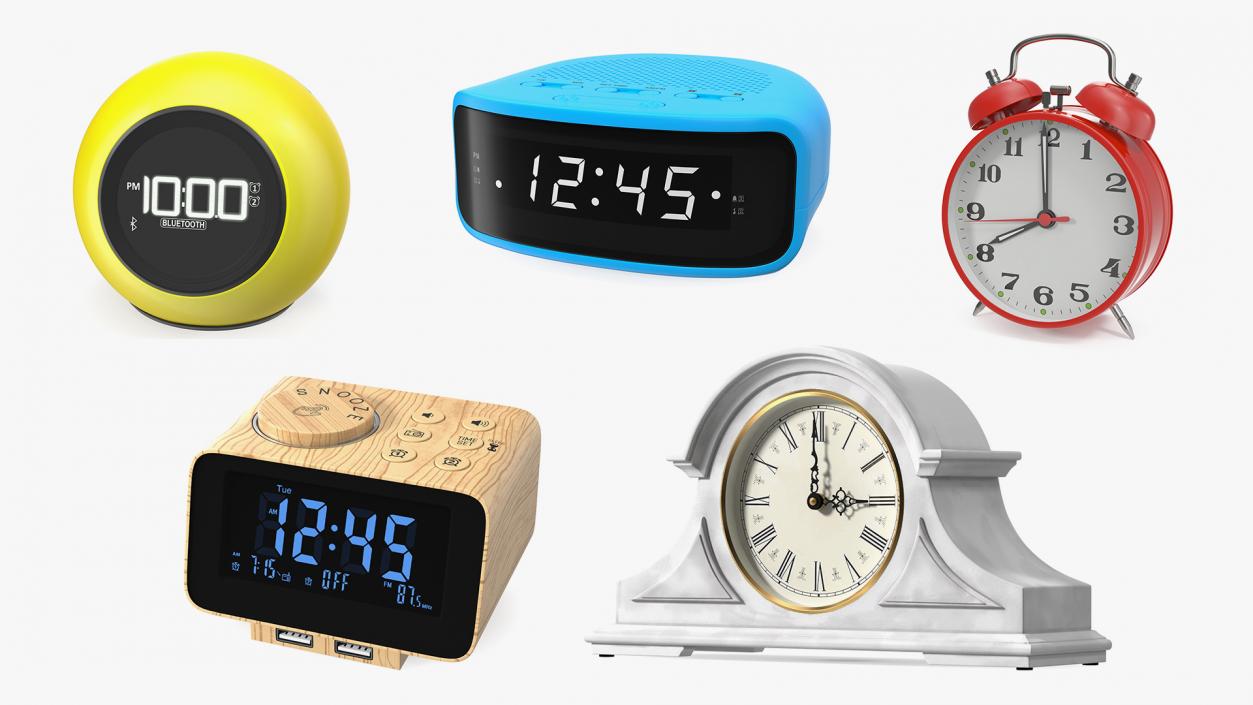 Desk Clocks Collection 3 3D model