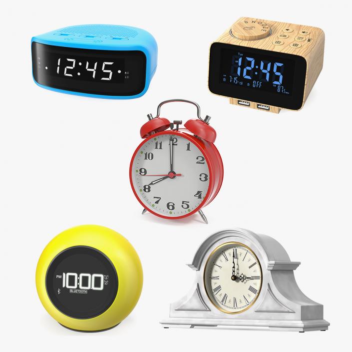 Desk Clocks Collection 3 3D model