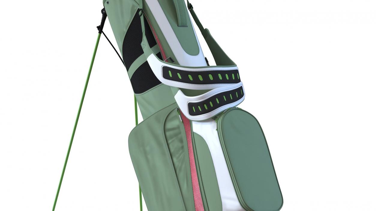 3D Golf Bag with Clubs 2