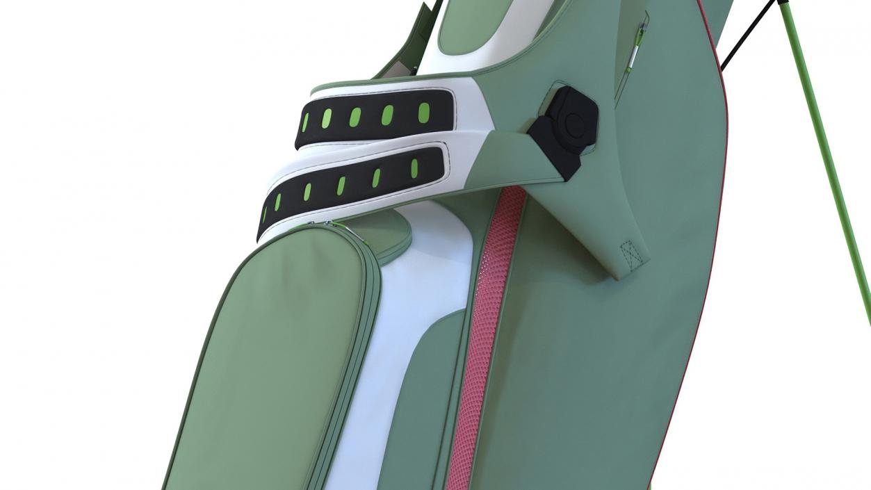 3D Golf Bag with Clubs 2