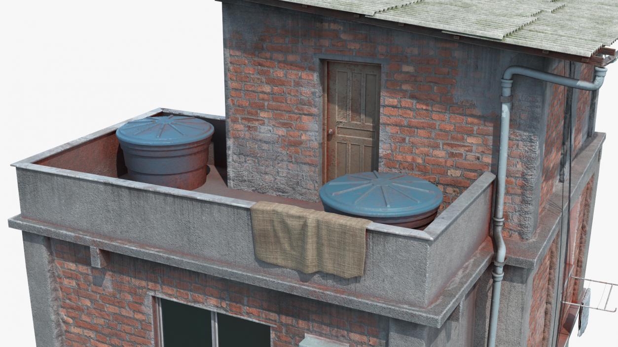 3D model Old Rio Favela House