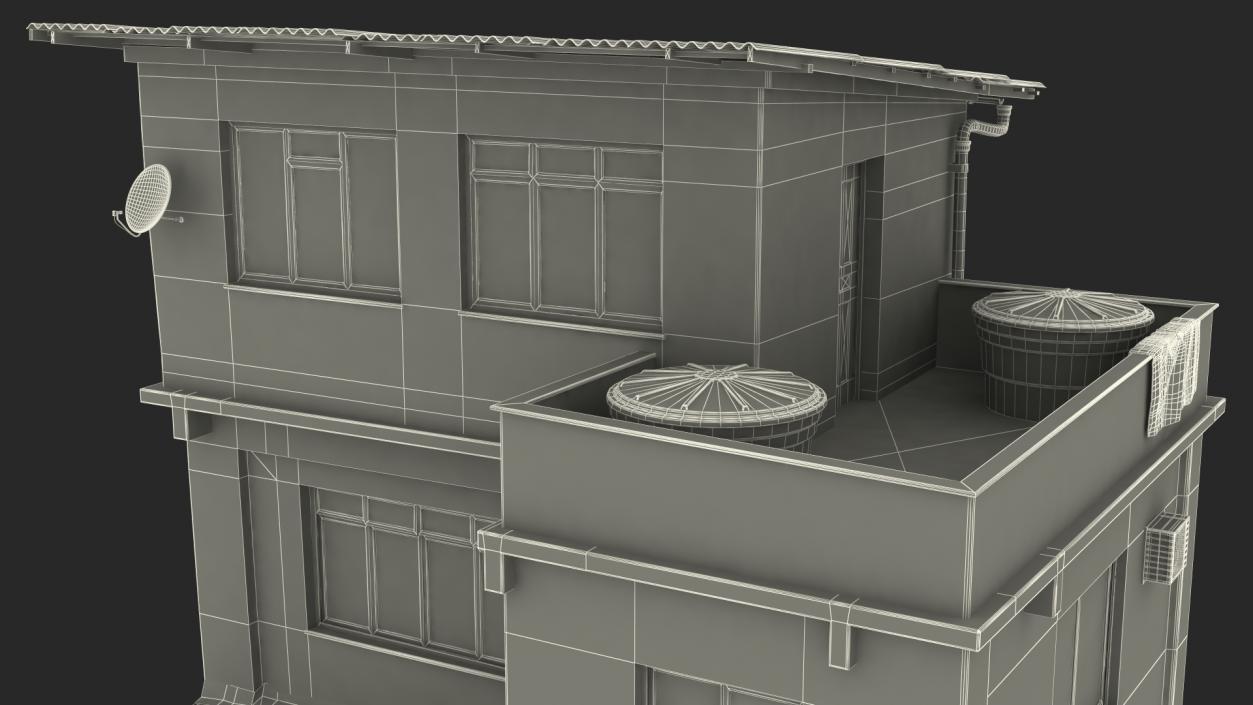 3D model Old Rio Favela House