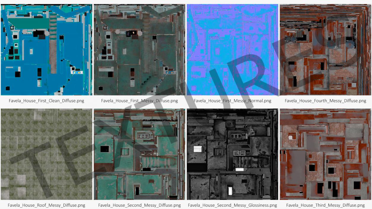 3D model Old Rio Favela House