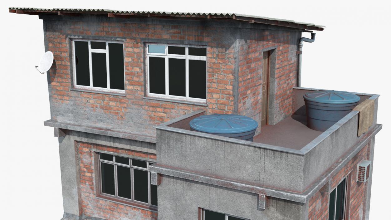 3D model Old Rio Favela House